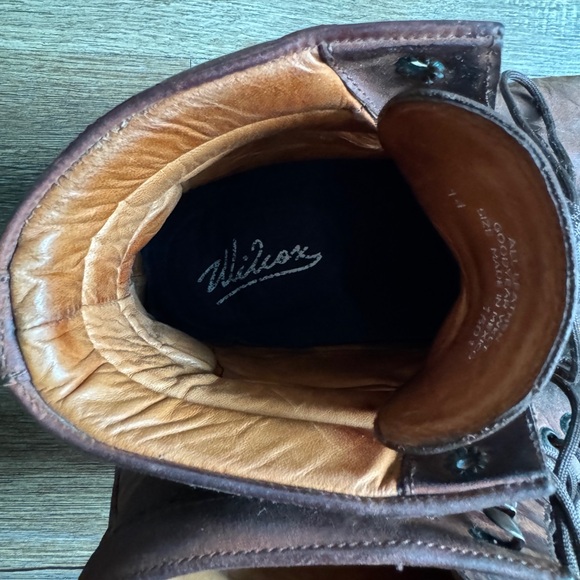 Wilcox Men’s Size 14 Oxford Style Lace Up Boots in Brown - Picture 8 of 9